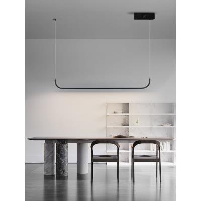 IMMAX NEO PATTINI Smart závěsné svítidlo 120cm 26W 1820lm černé Zigbee 3.0, TUYA