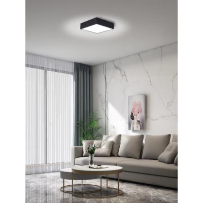 IMMAX NEO CANTO SLIM Smart stropní svítidlo 28x28cm 22W 1610lm černé Zigbee 3.0, TUYA