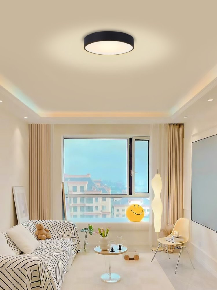 IMMAX NEO RONDATE SLIM Smart stropní svítidlo 40 x 7cm 28W černé Zigbee 3.0, TUYA