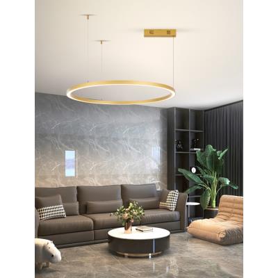 IMMAX NEO FINO NEW SMART závěsné svítidlo 1 kruh, 80cm, 60W, zlaté, Zigbee 3.0, TUYA