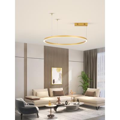 IMMAX NEO FINO NEW SMART závěsné svítidlo 1 kruh, 80cm, 60W, zlaté, Zigbee 3.0, TUYA