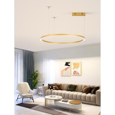 IMMAX NEO FINO NEW SMART závěsné svítidlo 1 kruh, 80cm, 60W, zlaté, Zigbee 3.0, TUYA