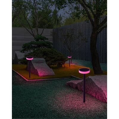 IMMAX NEO LITE SMART solární svítidlo ROUND, RGB, IP65, BT, TUYA, 1,9W, TUYA