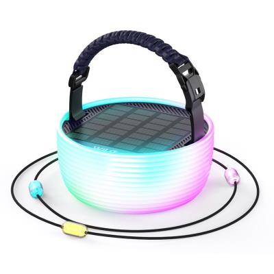 IMMAX solární kempingová lampička s integrovaným RGB LED světelným řetězem/ 10W/ IP65/ USB-C