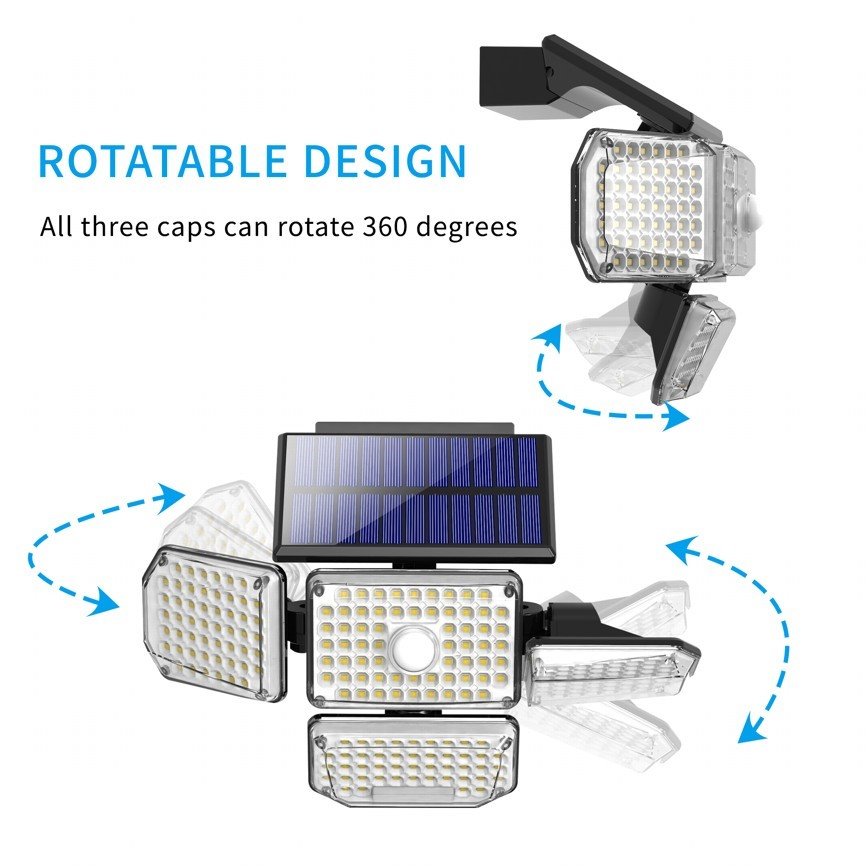 IMMAX CLOVER venkovní solární nástěnné LED osvětlení s PIR čidlem, 5W