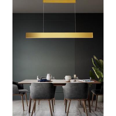 IMMAX NEO MILANO SMART závěsné lineární svítidlo 120cm, CCT 40W/RGB 18W, zlaté Zigbee 3.0, TUYA