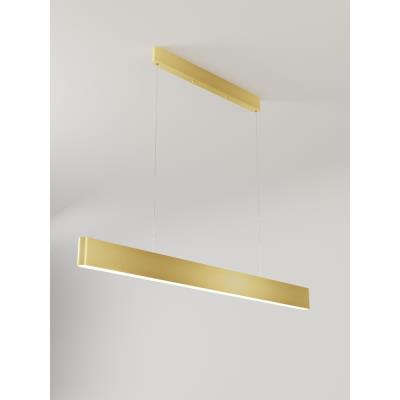 IMMAX NEO MILANO SMART závěsné lineární svítidlo 120cm, CCT 40W/RGB 18W, zlaté Zigbee 3.0, TUYA