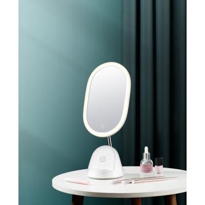 IMMAX LED kosmetické zrcátko FACE 3v1/ stojánek s Qi nabíjením/ 18W/ 70lm/ DC 12V/1,5A/ bílé