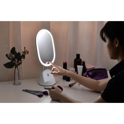 IMMAX LED kosmetické zrcátko FACE 3v1/ stojánek s Qi nabíjením/ 18W/ 70lm/ DC 12V/1,5A/ bílé