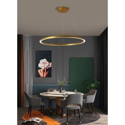 IMMAX NEO FINO SMART závěsné svítidlo 1 kruh, 80cm, 60W, zlaté, Zigbee 3.0, TUYA