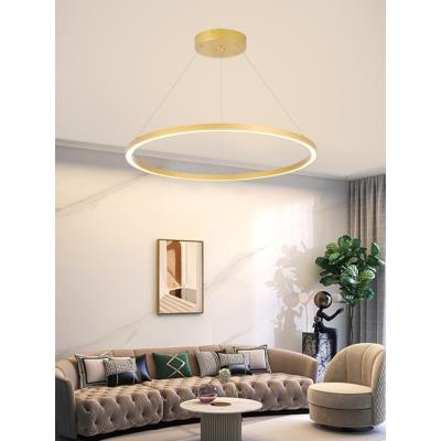 IMMAX NEO FINO SMART závěsné svítidlo 1 kruh, 80cm, 60W, zlaté, Zigbee 3.0, TUYA