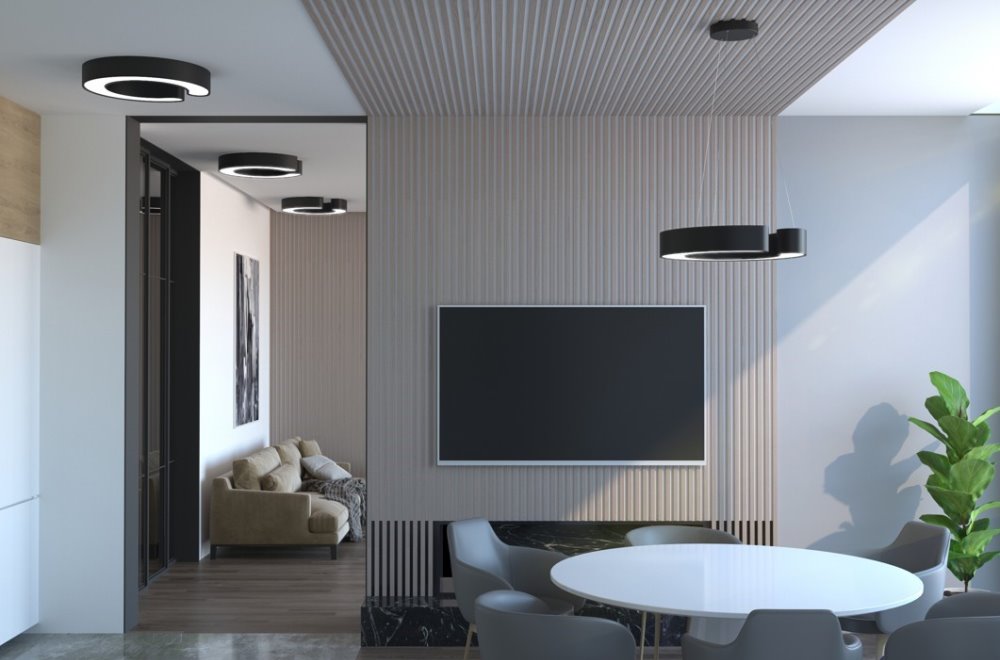 IMMAX NEO CÉČKO SMART stropní svítidlo 60cm 43W černé Zigbee 3.0, TUYA