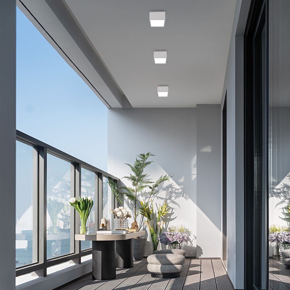 IMMAX NEO CANTO SMART stropní svítidlo 15x15cm 12W bílé Zigbee 3.0, TUYA