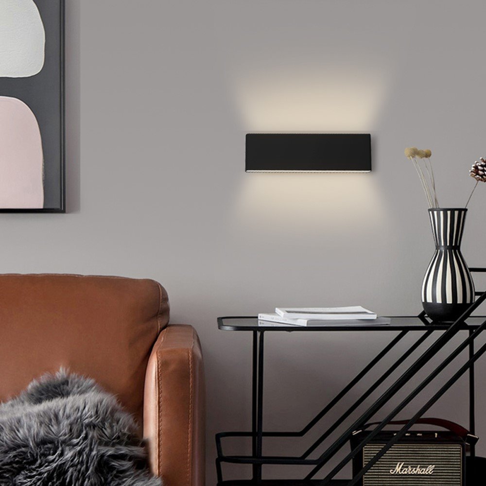 IMMAX NEO LISTON SMART nástěnné svítidlo 29cm 8W černé, TUYA