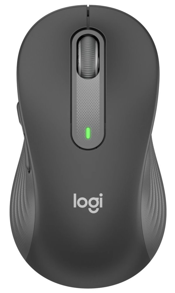 Logitech myš Signature M650L / Kancelářská/ Laserová/ Bezdrátová USB + Bluetooth/ šedá