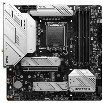 OPRAVENÉ - MSI MAG B760M MORTAR WIFI II / Intel B760 / LGA1700 / 4x DDR5 / 3x M.2 / HDMI / DP / USB-C / WiFi / mATX 