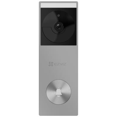 EZVIZ chytré dveřní kukátko s kamerou HP3 Pro/ Wi-Fi/ rozlišení 2048 x 1296/ napájení ze sítě a baterie/ šedo-stříbrné