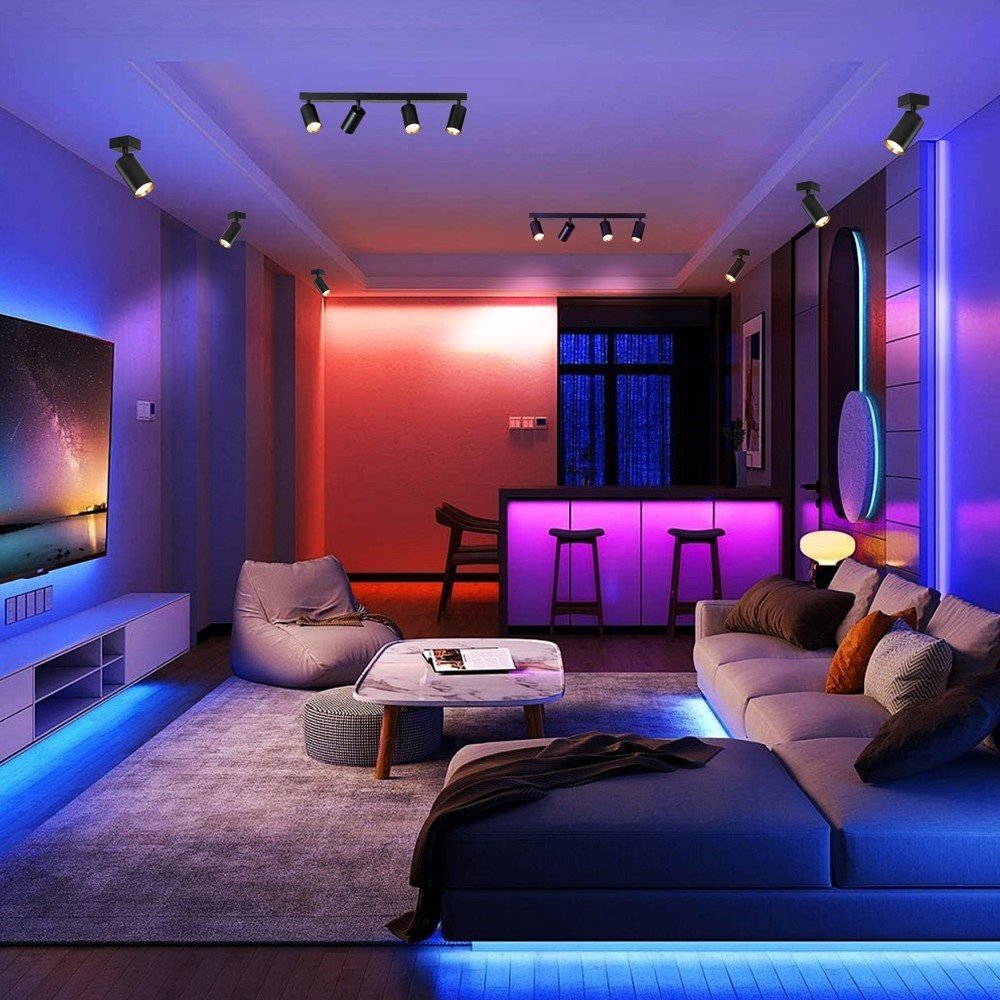 IMMAX NEO PUNTO-1 SMART bodové svítidlo černé zlaté zdroj  GU10 4,8W, RGB+CCT, Zigbee 3.0, TUYA