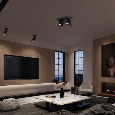 IMMAX NEO PUNTO-1 SMART bodové svítidlo černé zlaté zdroj  GU10 4,8W, RGB+CCT, Zigbee 3.0, TUYA