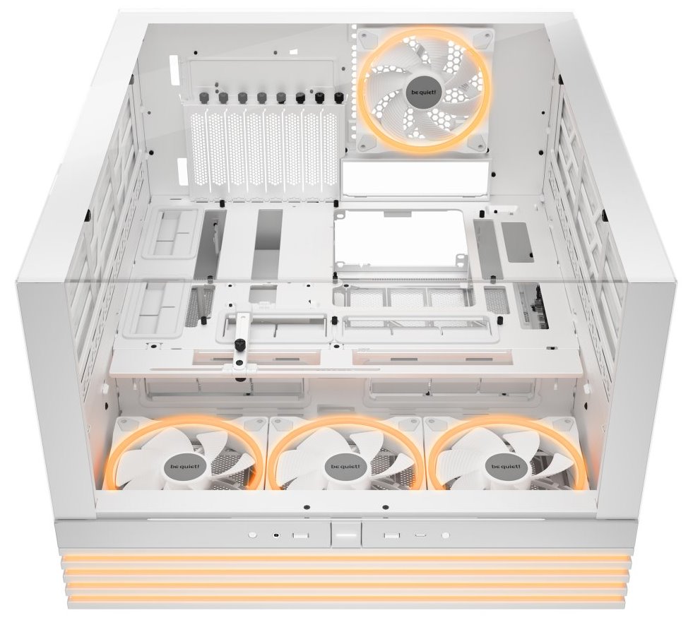 Be quiet! skříň LIGHT BASE 900FX / ATX / ARGB pásek / 4x140mm ARGB fan / 2xUSB 3.0 / USB-C / panoramatická / bílá