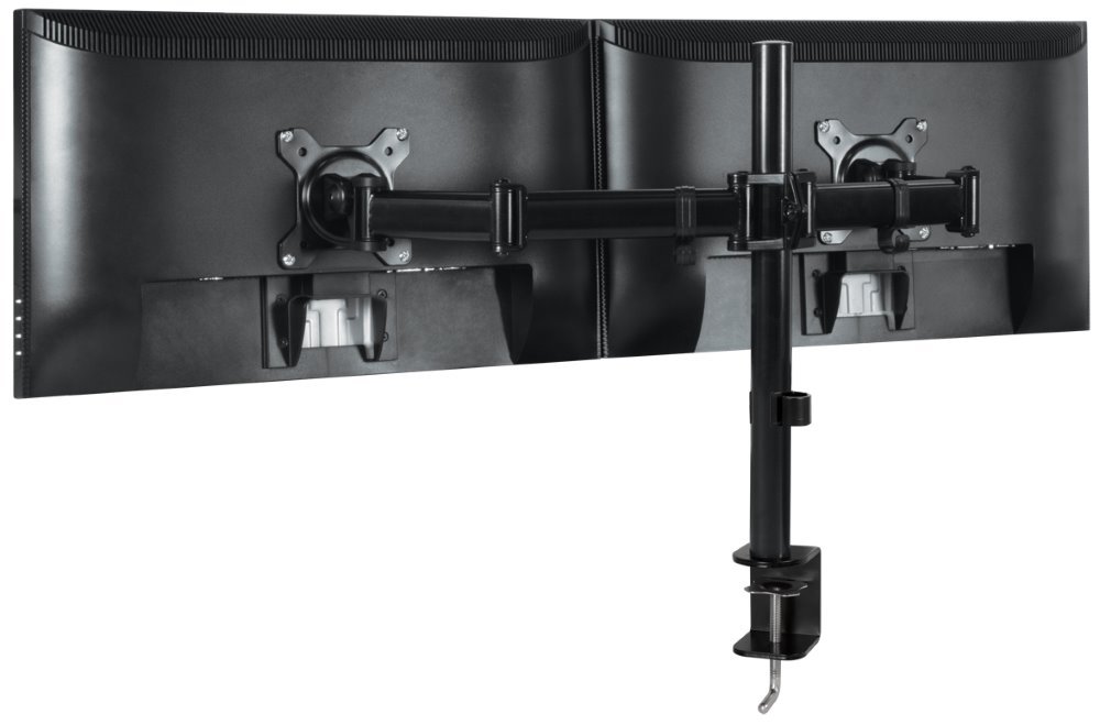 ROZBALENÉ - ARCTIC Z2 Basic stolní držák pro 2 monitory / 13"-28" LCD (UW max. 25") / VESA / 2x 7.5 kg / černý