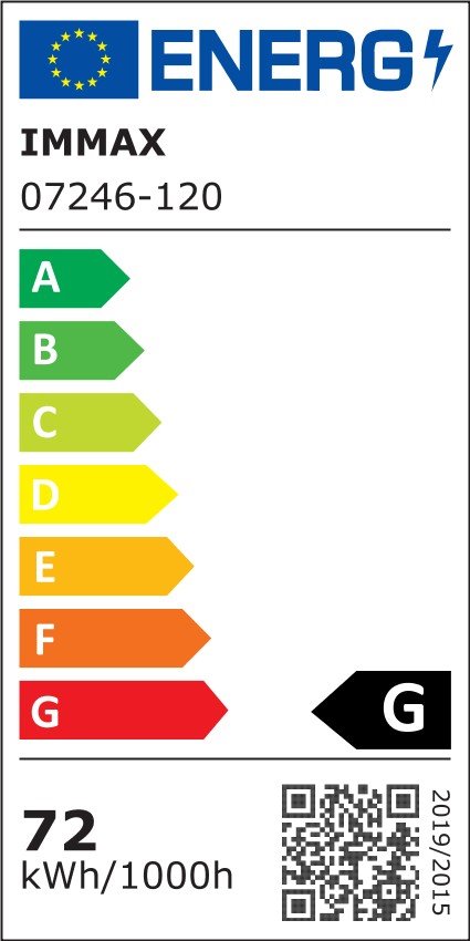 IMMAX NEO FINO SMART nástěnné + stropní svítidlo černé 120cm 72W 4752lm, Zigbee 3.0 s DO, TUYA