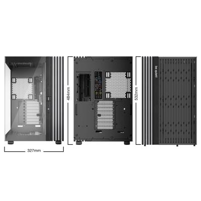Be quiet! skříň LIGHT BASE 900DX / ATX / ARGB pásek / až 10 fans / 2xUSB 3.0 / USB-C / panoramatická / černá