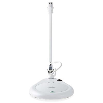 NEDIS zvětšovací stolní LED lampa/ čočka 3 dioptrie/ spotřeba 9 W/ teplota 6500 K/ světelný tok 720 lm/ bílá
