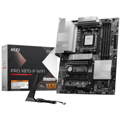 MSI PRO X870-P WIFI / AMD X870 / AM5 / 4x DDR5 / 3x M.2 / HDMI / DP / USB-C / WiFi / ATX