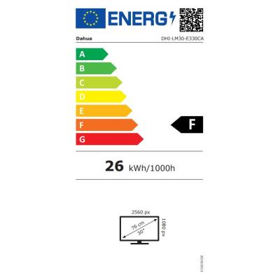 DAHUA 30" LED LM30-E330CA/ herní/ VA panel/ 2560x1080 (UWHD)/ 3000:1/ 1ms/ 250 cd/m2/ 2x HDMI/ 2x DP/ VESA 75x75/ černý