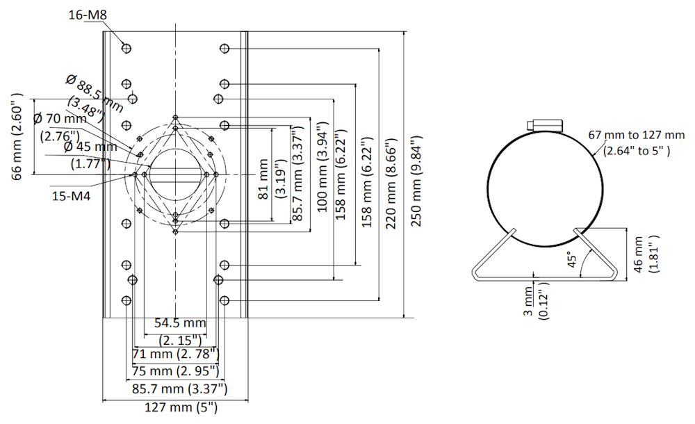 HIKVISION držák pro kameru DS-1275ZJ-SUS/ HiLook B1xxHA-LU/ D1xxHA-LU/ T2xxHA-LU/ T2xxHA-LUF