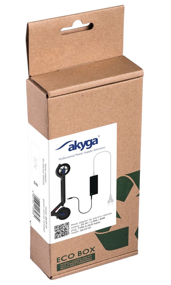 TRX Napájecí zdroj Akyga AK-EV-01 29.4V / 2.0A 60W Cannon XLR Male