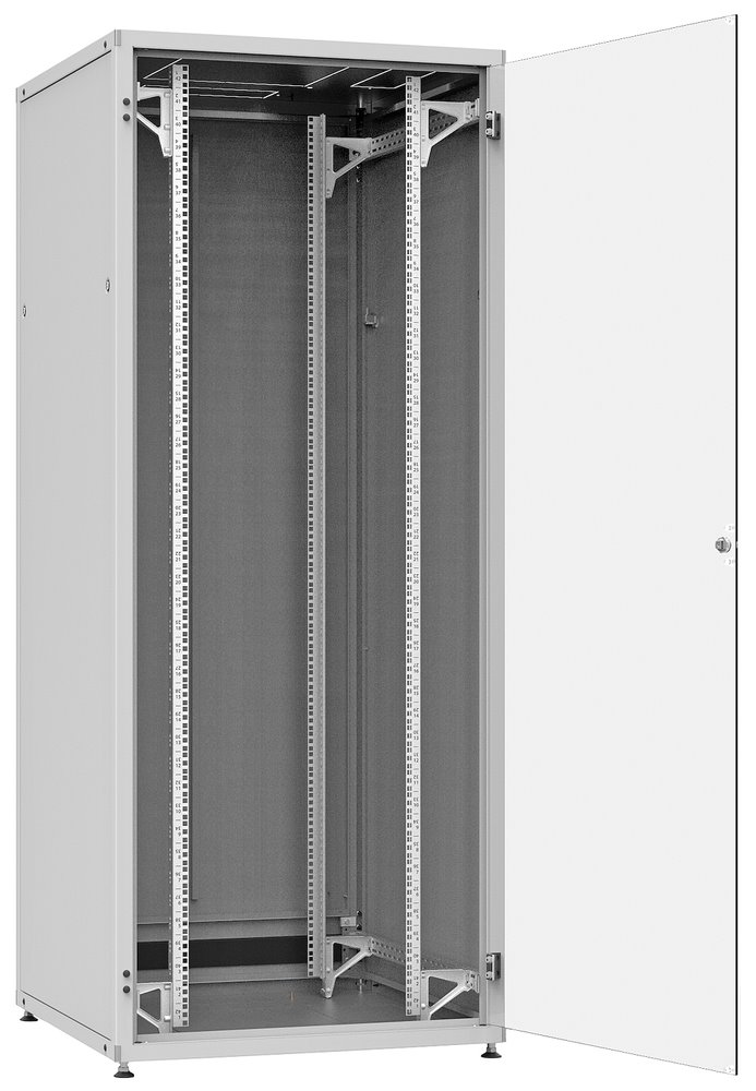 SOLARIX Rozvaděč LC-50 42U, 800x800 RAL 7035, skleněné dveře