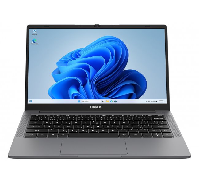 UMAX notebook VisionBook 14WN Plus/ 14,1" IPS/ 1920x1080/ N100/ 8GB/ 256GB SSD/ HDMI/ USB-C/ 3x USB 3.0/ W11 Pro/ šedý