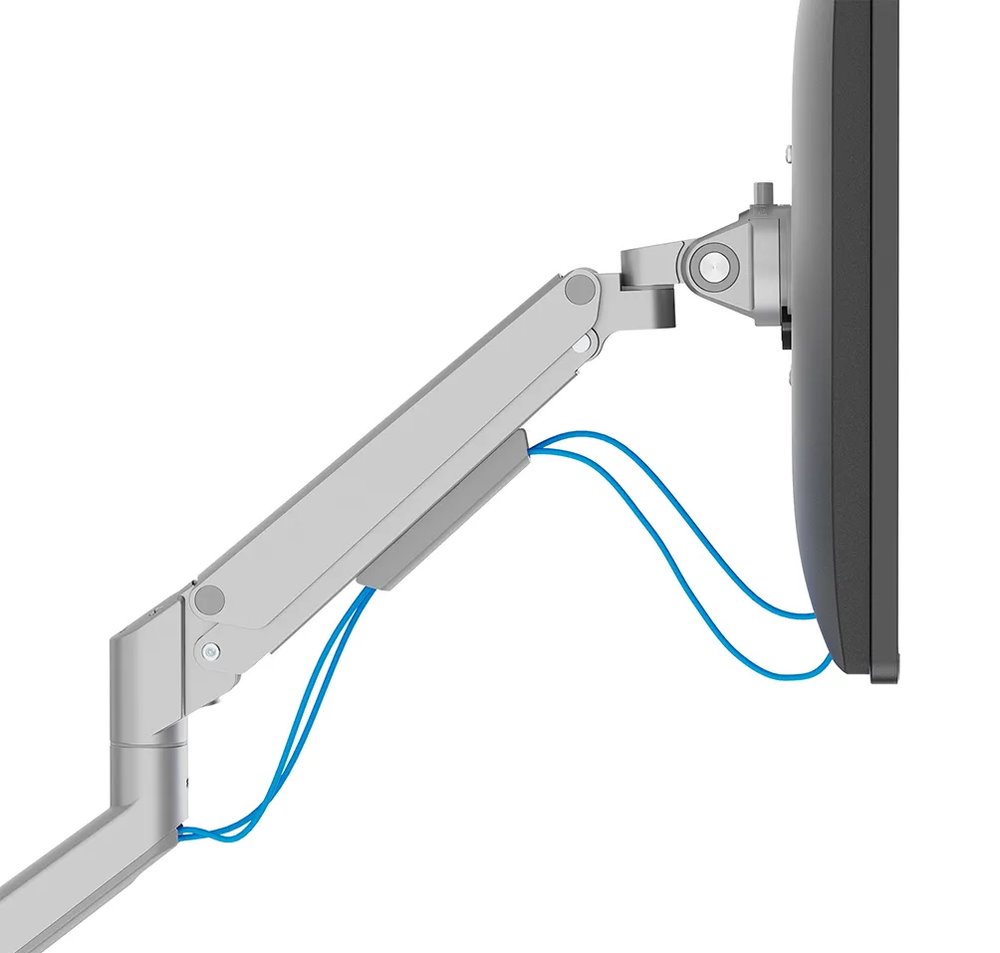 Neomounts  DS70-250SL1 Neomounts NEXT Slim Desk Mount, single display (topfix clamp/grommet), silver
