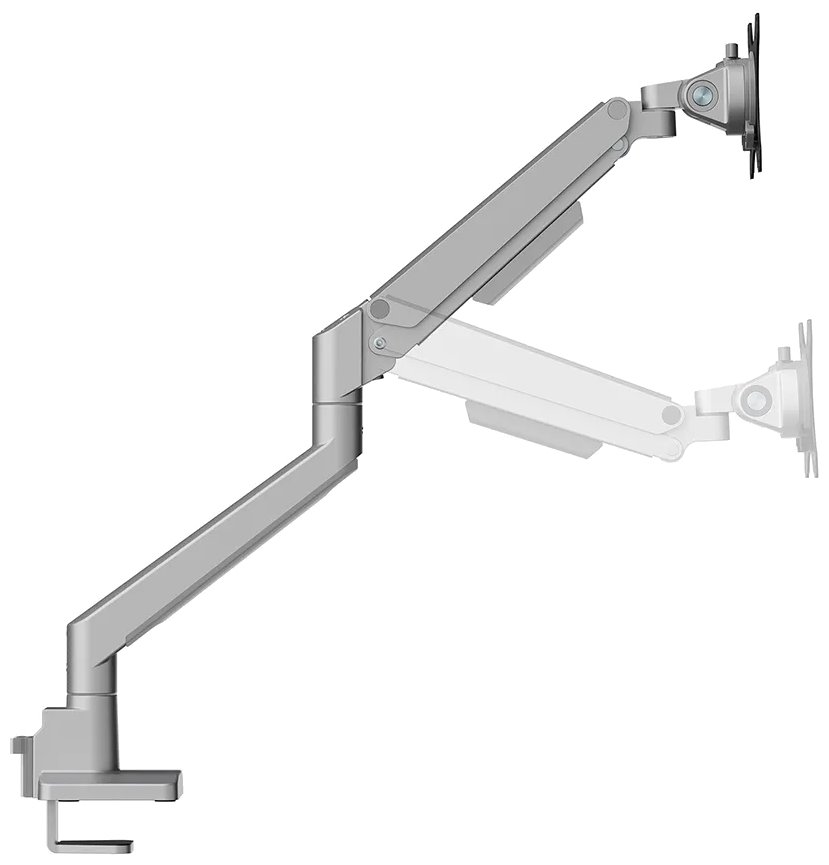Neomounts DS70-250SL2 Neomounts NEXT Slim Desk Mount, double display (topfix clamp/grommet), silver