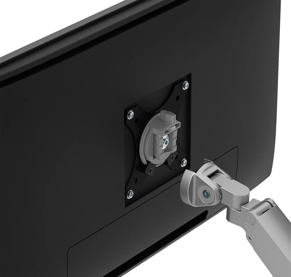 Neomounts DS70-250SL2 Neomounts NEXT Slim Desk Mount, double display (topfix clamp/grommet), silver