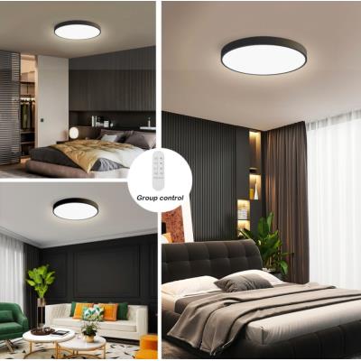 IMMAX NEO LITE SEMPLICI SMART stropní svítidlo 60cm 60W 4500 lm, s podporou BEACON, Wi-Fi, TUYA, černé