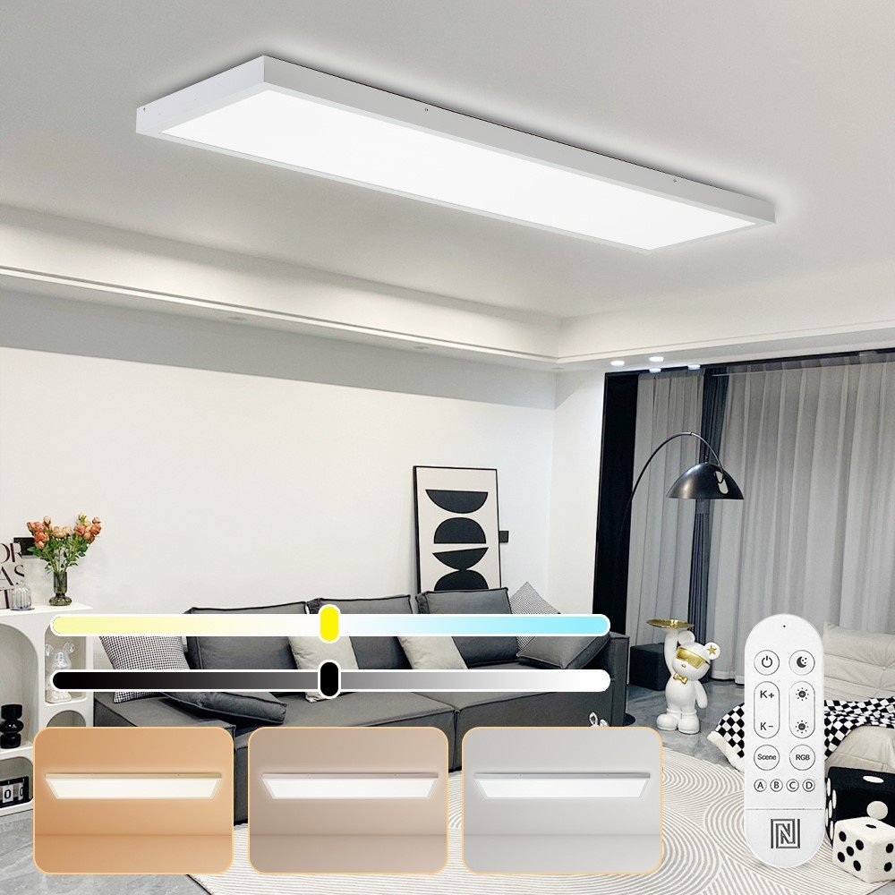 IMMAX NEO LITE FRAME SMART stropní svítidlo 120x30cm, IP44, CCT, s podporou BEACON, Wi-Fi, TUYA, bílé