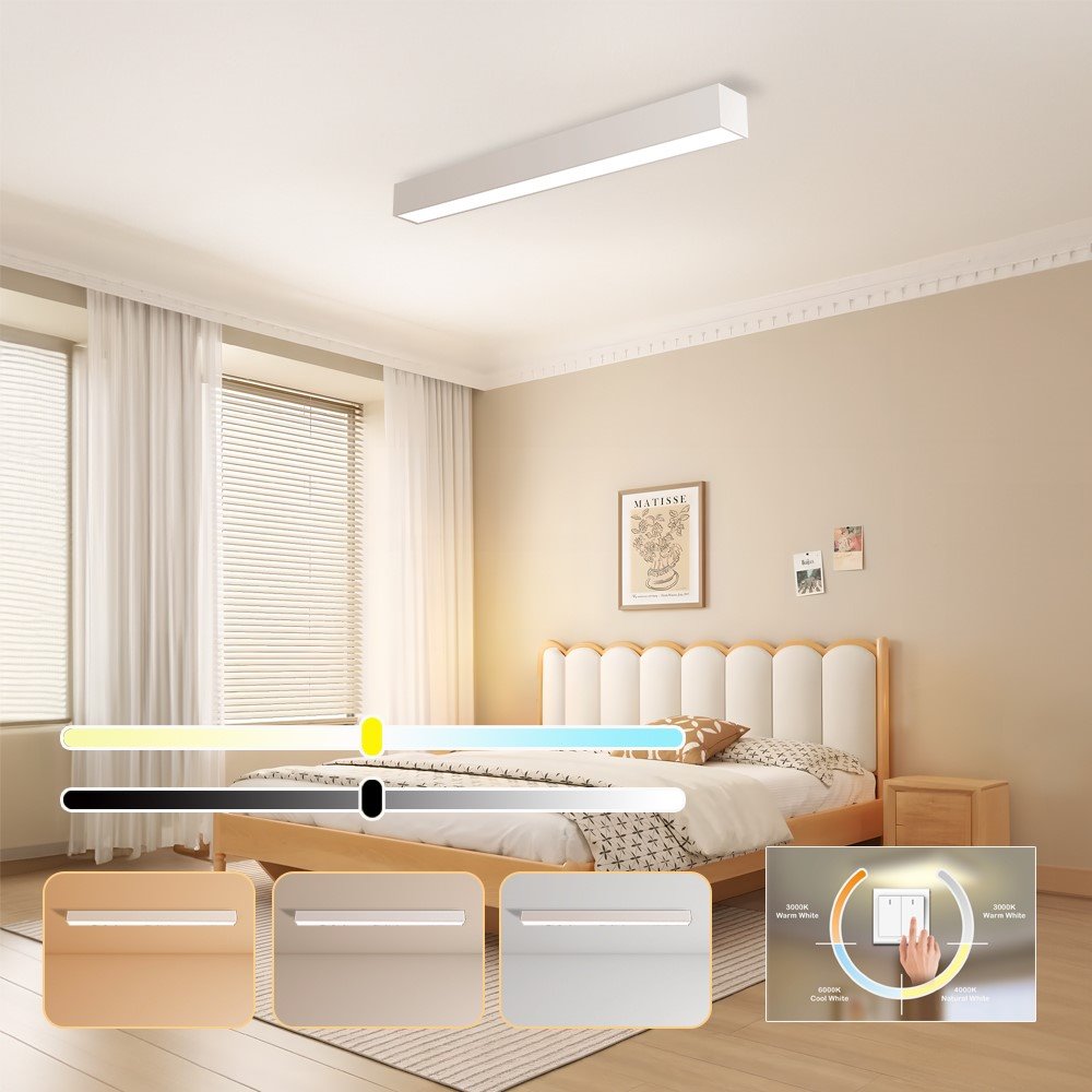IMMAX NEO LITE LUNGO SMART stropní svítidlo 90cm 29W  2204lm, s podporou BEACON, Wi-Fi, TUYA, bílé