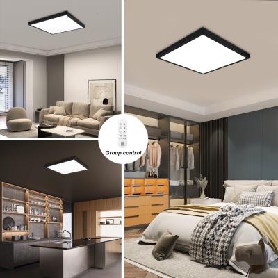 IMMAX NEO LITE FRAME SMART stropní svítidlo 60x60cm, IP44, CCT,  s podporou BEACON, Wi-Fi, TUYA, černé