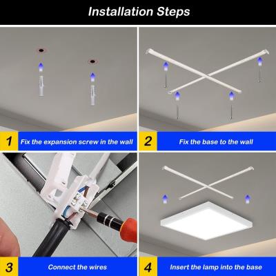 IMMAX NEO LITE FRAME SMART stropní svítidlo 60x60cm , IP44, CCT, s podporou BEACON, Wi-Fi, TUYA, bílé