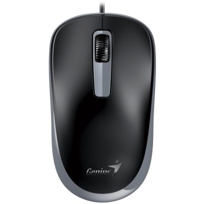 GENIUS DX-125S/ drátová/ tichá/ 1200 dpi/ USB/ černošedá