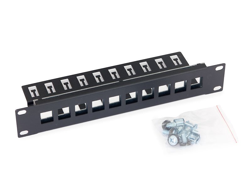 Triton 10' modulární patch panel 1U  pro max. 10ks keystone,otvor 14,8x17,5mm