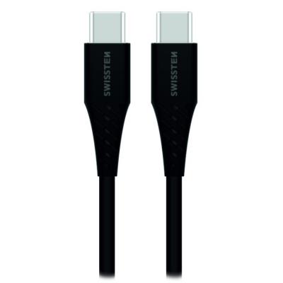 Swissten cl pro samsung super fast charging 35w + kabel usb-c/usb-c 1,2 m black