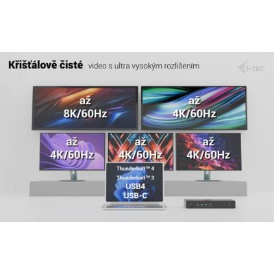 i-tec dokovací stanice Universal 5x 4K Display Docking Station, Power Delivery 100W