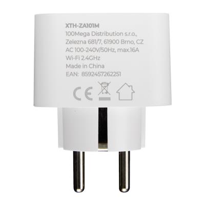 Xtend Home chytrá interní zásuvka, měření příkonu, správné spínání fáze, Tuya