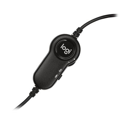 POŠKOZENÝ OBAL - Logitech Headset Stereo H151/ drátová sluchátka + mikrofon/ 3,5 mm jack/ černá