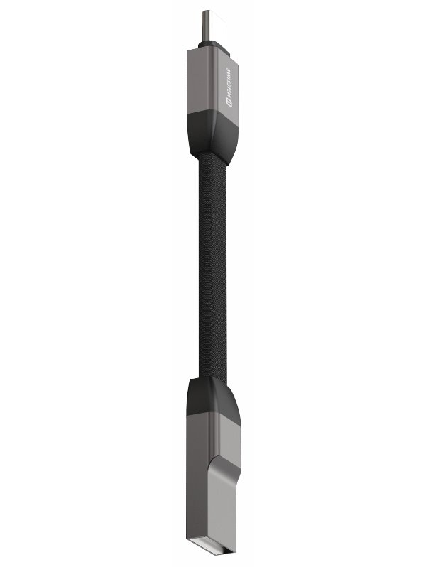 Swissten magnetický keychain kabel usb-a / usb-c 9,7 cm