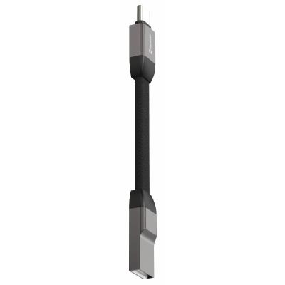 Swissten magnetický keychain kabel usb-a / usb-c 9,7 cm